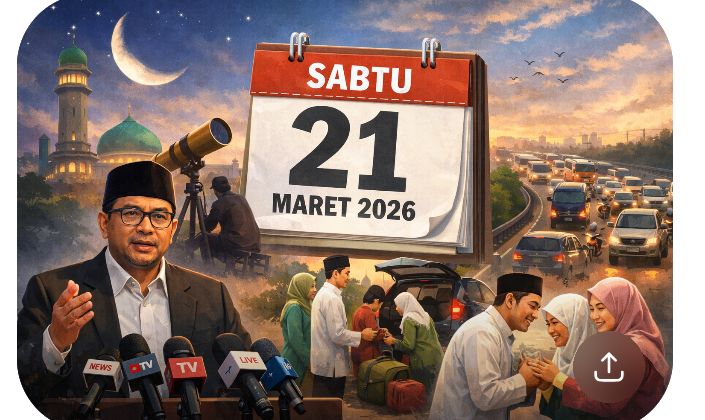 Pemerintah Tetapkan Lebaran Jatuh pada Sabtu, 21 Maret 2026