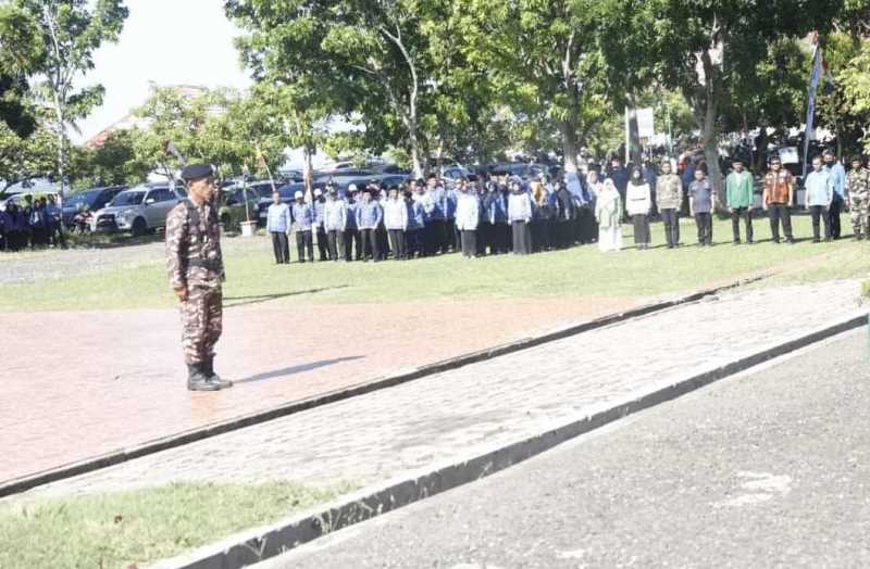  Kasatkorcab Banser Jadi Komandan Upacara Peringatan Hari Sumpah Pemuda di Seluma