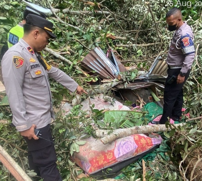 Janda Penghuni Warung  Liku Sembilan Meninggal Ditimpa Pohon Tumbang, Keluarga Ikhlas