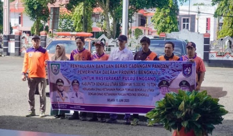 Lagi, Pemkab Bengkulu Utara Salurkan  Bantuan Cadangan Pangan ke Pulau Enggano