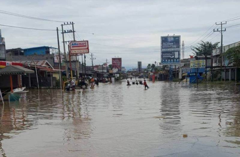 Ratusan Rumah Warga di Kota Bengkulu Terendam Air