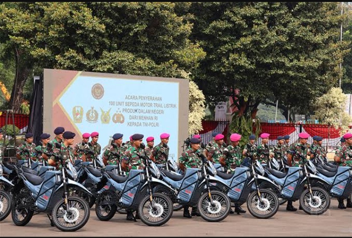 Disiapkan 5000 Unit Motor Listrik Taktis TNI dan Polri, ini Spesifikasinya 