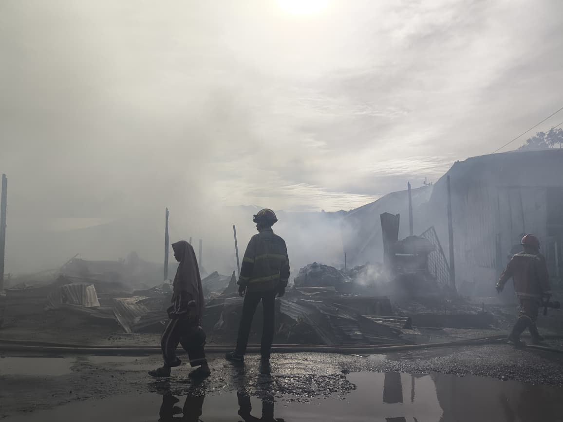 Diduga Pelaku Pembakaran 30 Lapak di Simpang Kandis Mulai Diperiksa Polisi