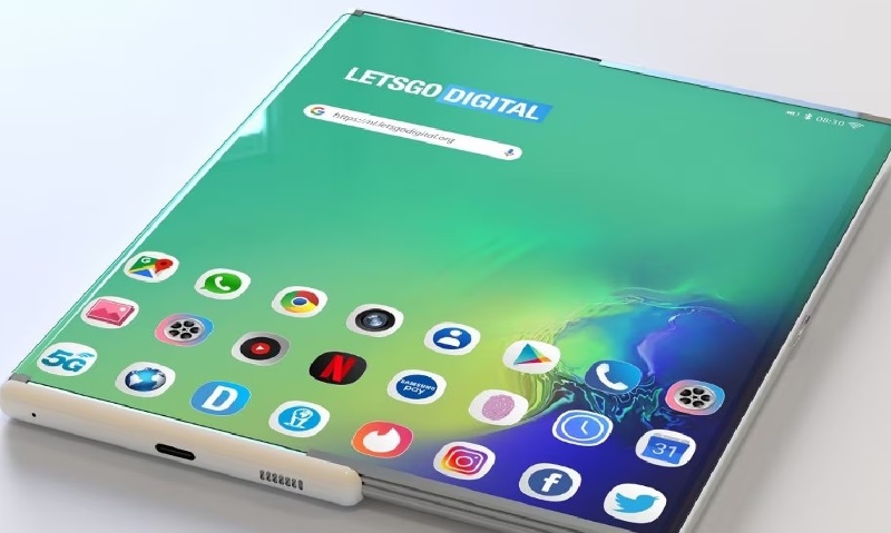 Samsung Bocorkan Ponsel Layar Gulung dan Bisa Berubah Jadi Tablet