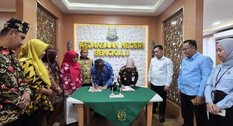 Dinas Sosial Kota Bengkulu  Lakukan MoU Dengan Kejari