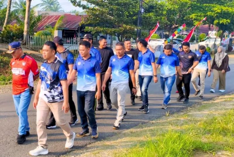 Rutan Kelas II B Manna Laksanakan Kegiatan Jalan Santai