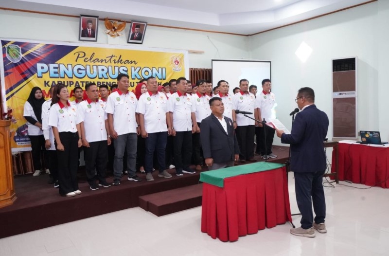 Ini Pesan Penjabat Bupati kepada Pengurus  KONI  Bengkulu Tengah Masa Bakti 2024-2028