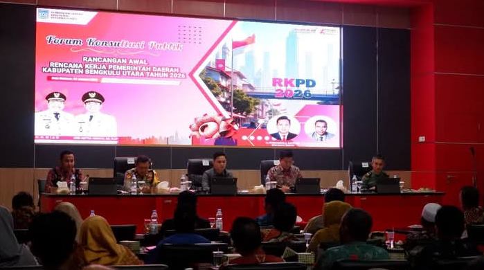  Wakil Bupati Bengkulu Utara Buka Acara Forum Konsultasi Publik