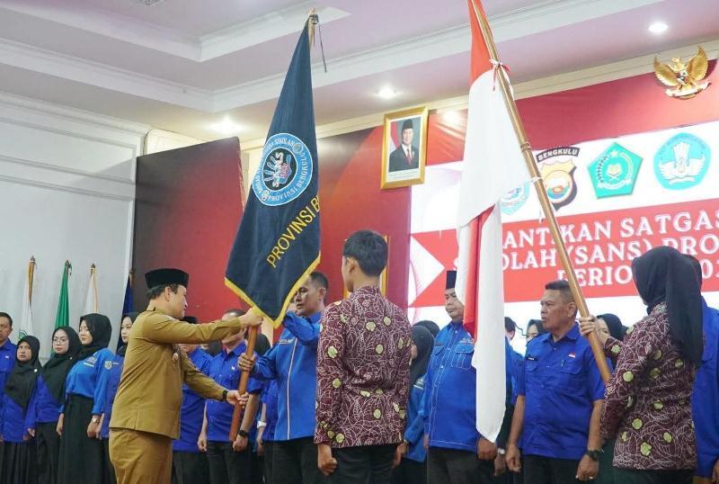 Sekda Provinsi Bengkulu Kukuhkan Kepengurusan Satgas Anti Narkoba Sekolah,  Bengkulu jadi Contoh Nasional 