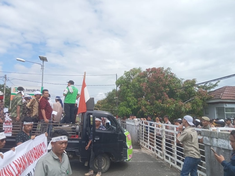 Perkumpulan Petani Sawit Sejahtera Lakukan Aksi Damai di Pemda Kaur, Ini Penjelasan Asisten II