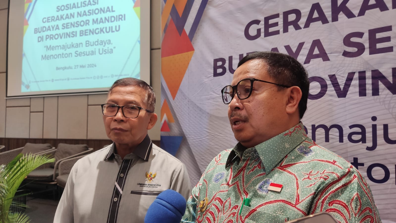 Sosialisasi Gerakan Nasional Budaya Sensor Mandiri di Provinsi Bengkulu, Agar Masyarakat Dapat Memilah Tontona