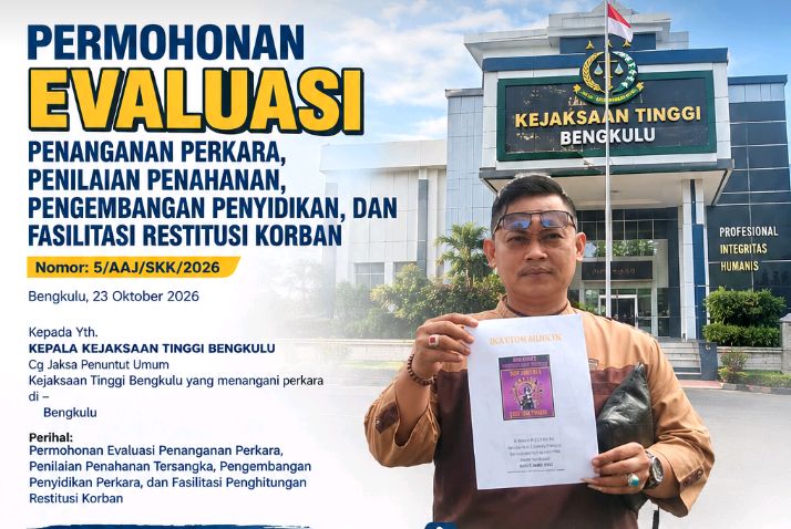 Kuasa Hukum Korban Minta Kejati Bengkulu Evaluasi Penanganan Perkara, Soroti Penahanan Tersangka dan Restitusi