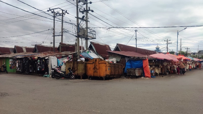 Akhirnya, Sampah di Pasar Panorama Sudah Licin, Pedagang Gembira