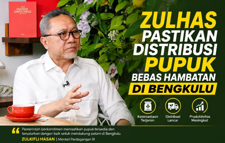 Zulhas Pastikan Distribusi Pupuk Lancar Untuk Provinsi Bengkulu