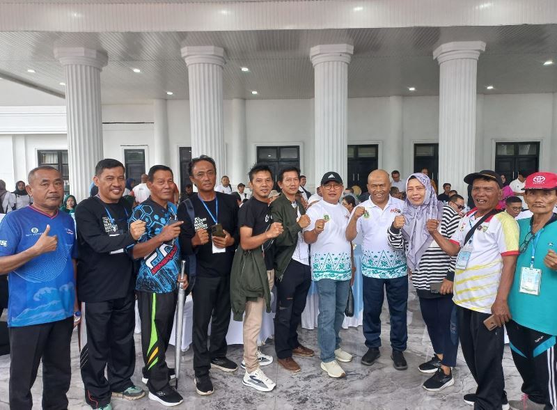 Kontingen Bengkulu Perkuat Solidaritas dalam Jalan Sehat HPN 2026 di Banten