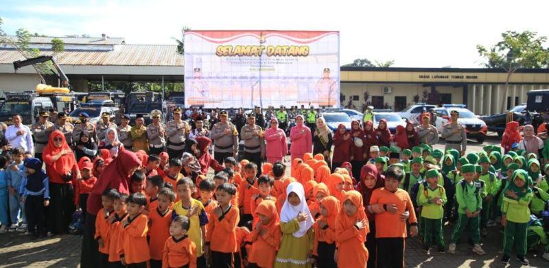 Kapolda Bengkulu Sambut Hangat Kunjungan  Murid TK dan RA