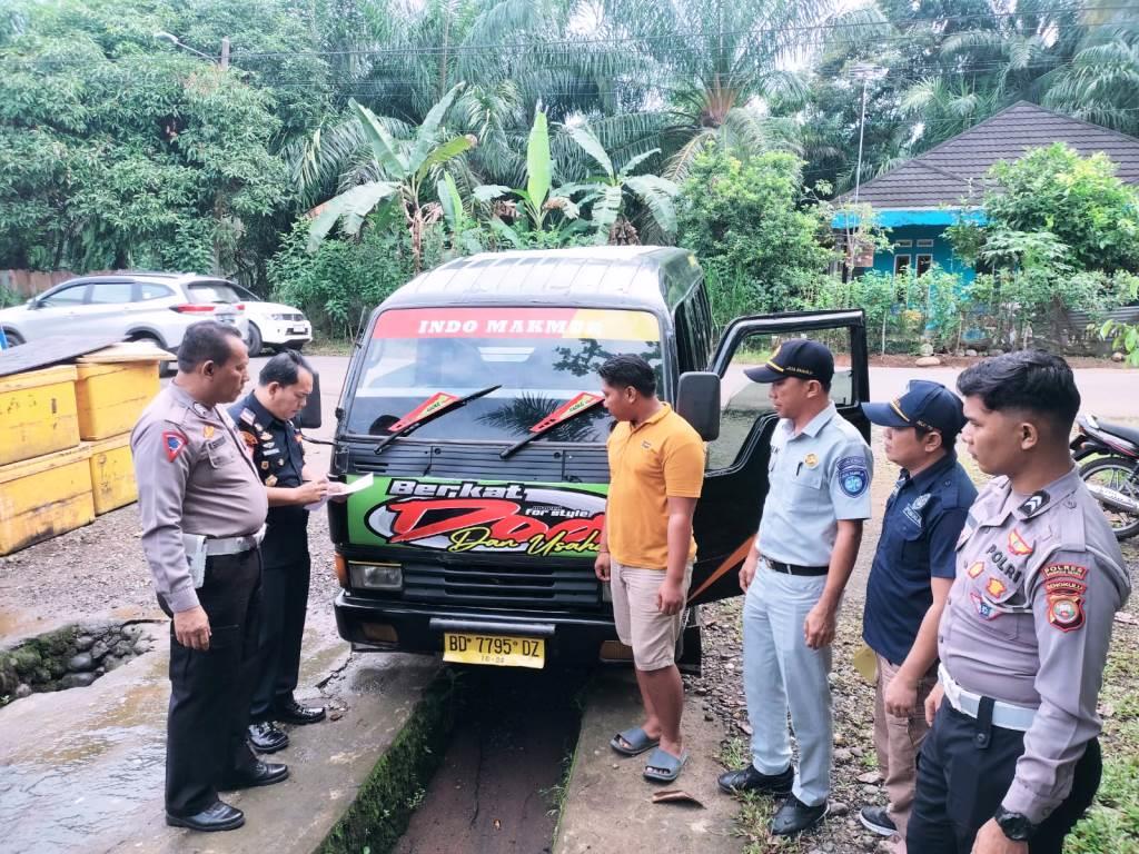 PT Jasa Raharja Cabang Bengkulu Bersama Kepolisian dan Dinas Perhubungan Gelar Ramp Check 