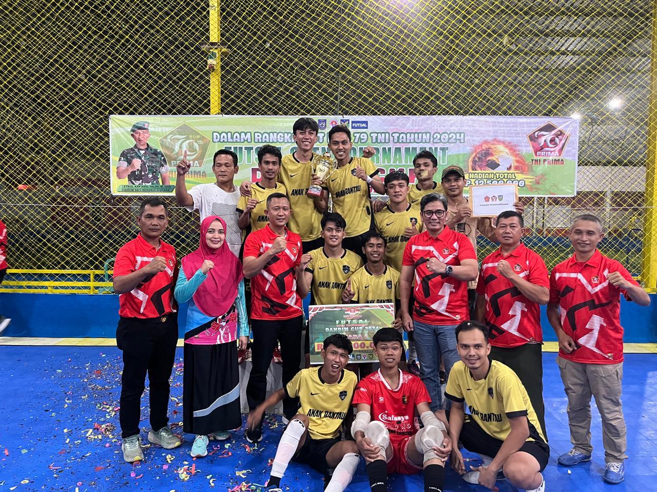  Anak Rantau FC  Kota Arga Makmur Juarai Futsal Open Tournament Dandim Cup Bengkulu   Utara 