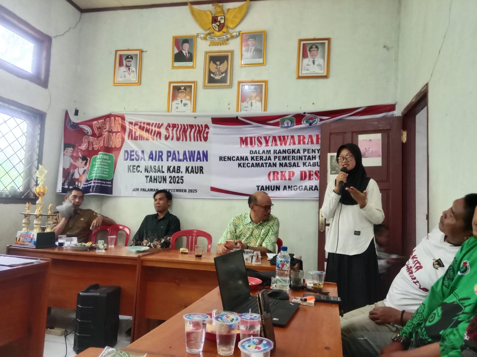 Musdes RKPDes dan Rembuk Stunting di Desa Air Palawan