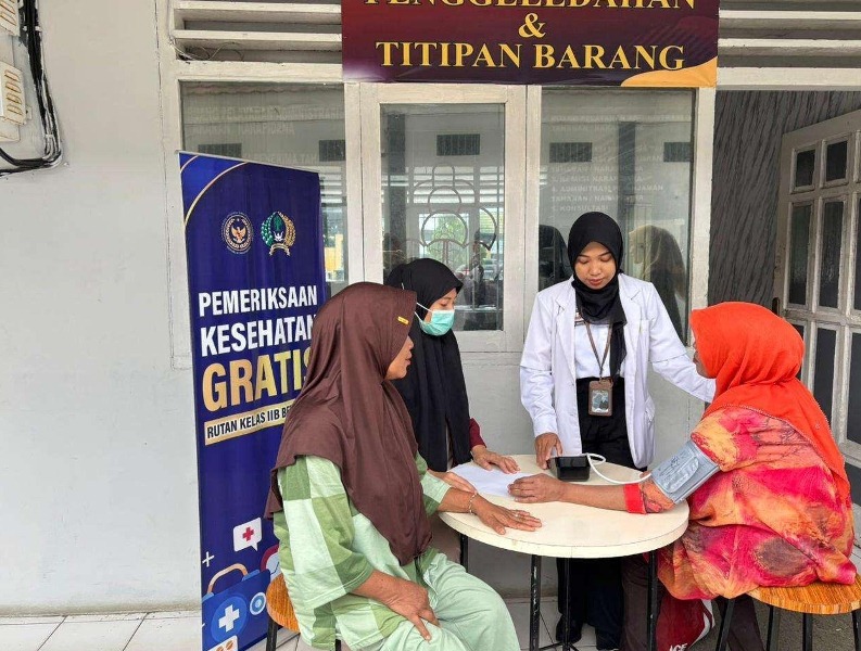 Rumah Tahanan  Kelas II B Bengkulu Lakukan Pemeriksaan Kesehatan Gratis