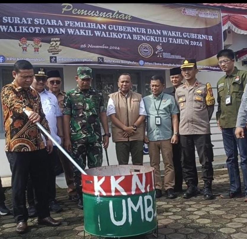 KPU Kota Musnahkan 497 Surat Suara Rusak dan Berlebih 