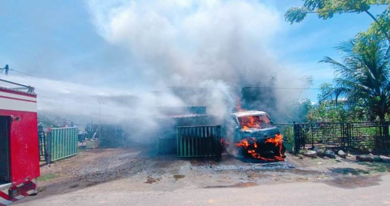 Kebakaran Warung  Warga di Pagar Dewa Telan Kerugian Sekitar Rp 400 Juta 