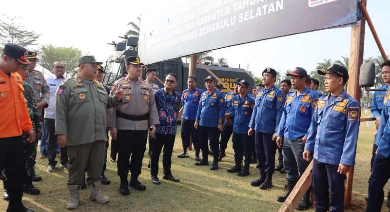 Hadapi Dampak Fenomena El-Nino, Polres  Perkuat Sinergi Bersama Pemda Bengkulu Selatan