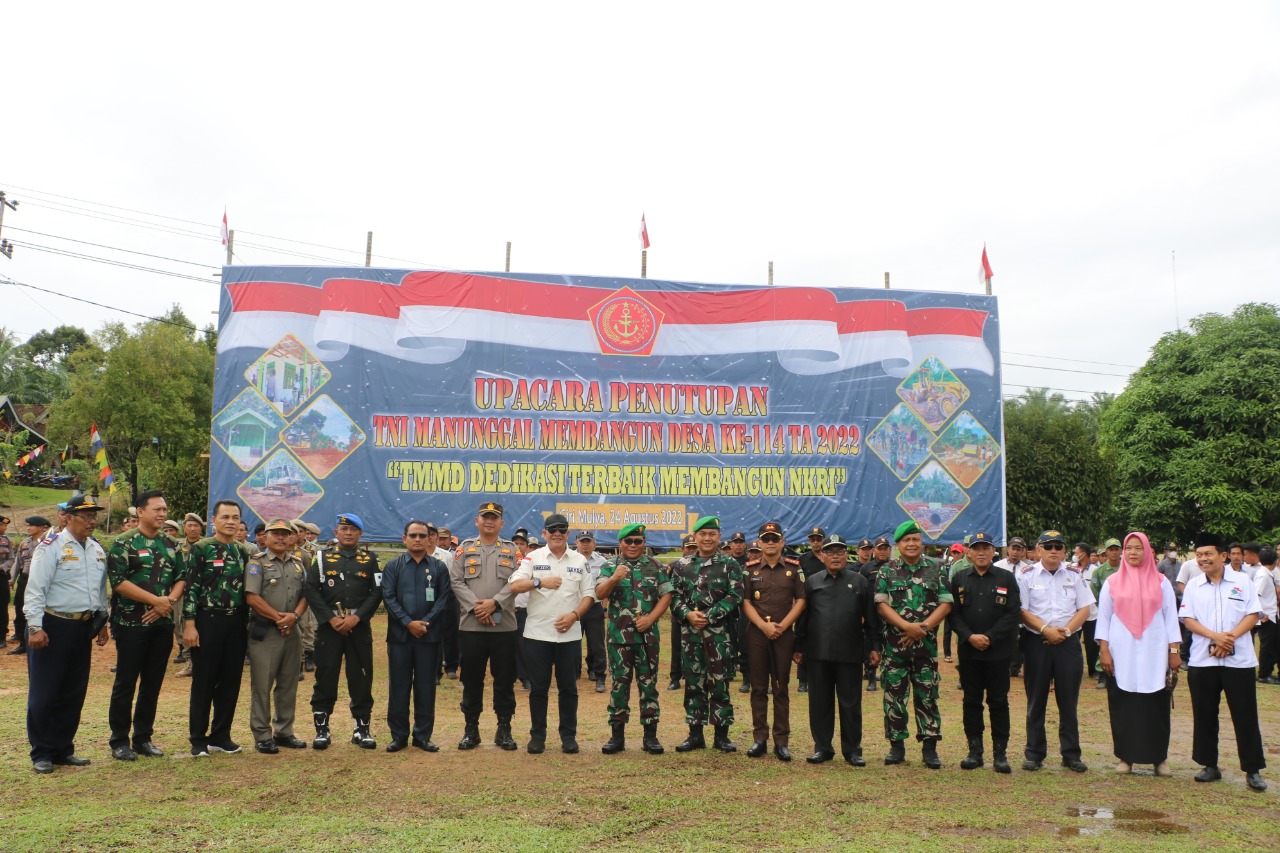 TMMD Reg Ke - 114 Kodim 0423/Bengkulu Utara  Terlaksana Tepat Waktu