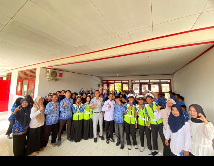 Tingkatkan Kesadaran Keselamatan Berkendara, PT Jasa Raharja Cabang Bengkulu Lakukan Sosialisasi di SMPN 26 BU