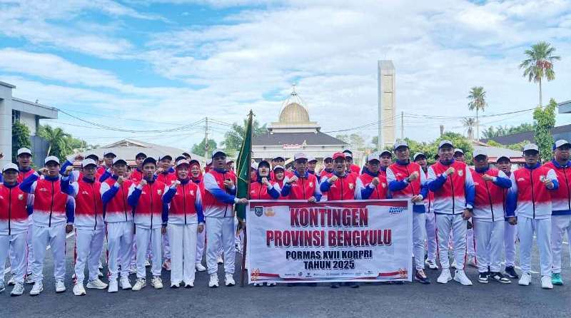 Pj Sekda Provinsi Bengkulu Lepas Kontingen Pornas XVII Korpri