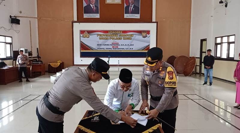 Polres  Jalin MoU dengan Baznas Kaur dalam Penyaluran Zakat 