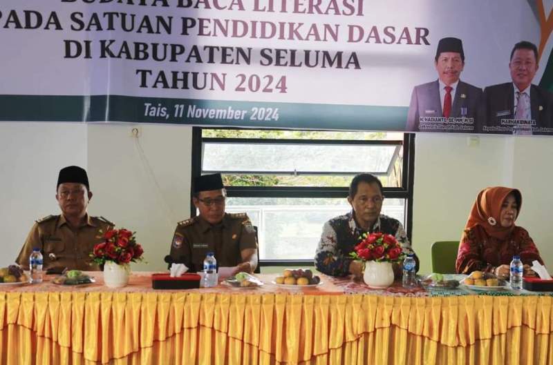 Dinas Perpustakaan Seluma Sosialisasikan Budaya Baca dan Literasi