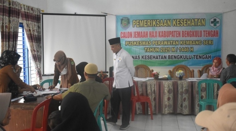 Jamaah Calon Haji  Bengkulu Tengah Diperiksa Kondisi Kesehatannya