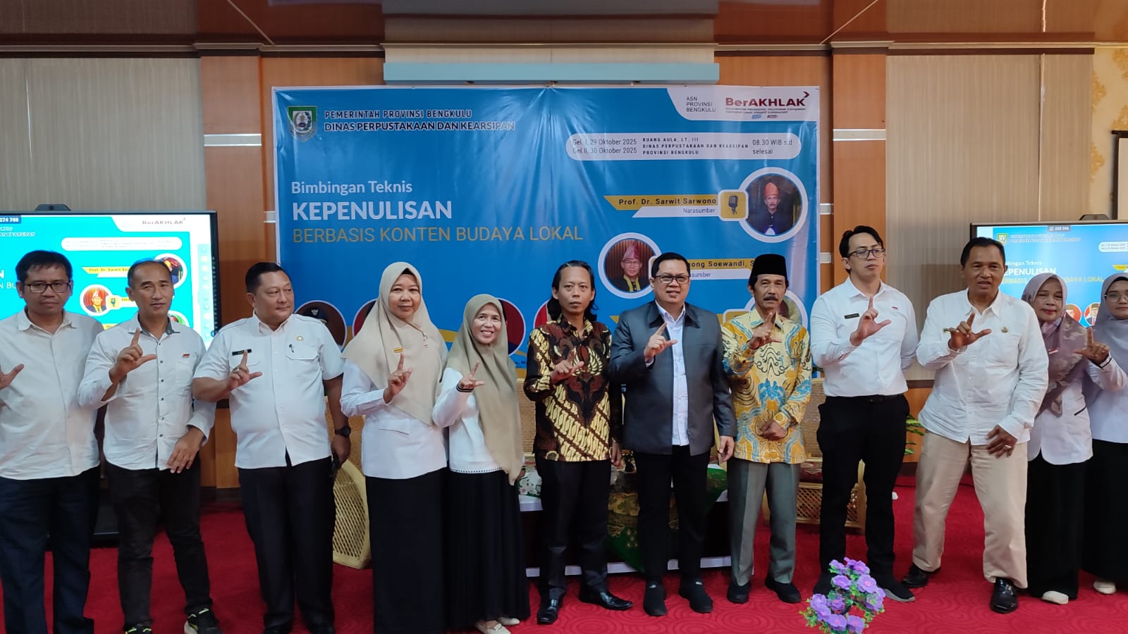 Bimtek Kepenulisan Berbasis Konten Budaya Lokal, DPK Provinsi Hadirkan Narsum Berkompeten