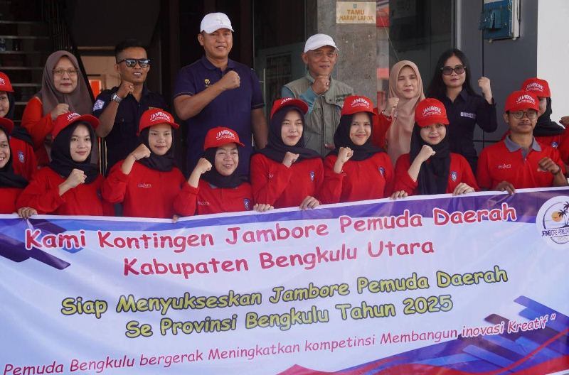 14 Peserta Jambore Pemuda Daerah Dilepas Sekda Bengkulu Utara