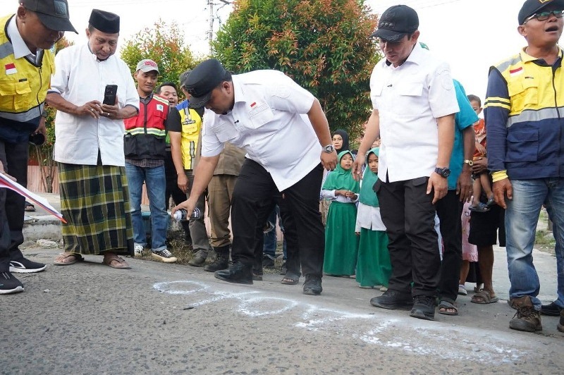 Turun Langsung, Walikota dan Wakil Walikota Lakukan  Ground Breaking Perbaikan Drainase