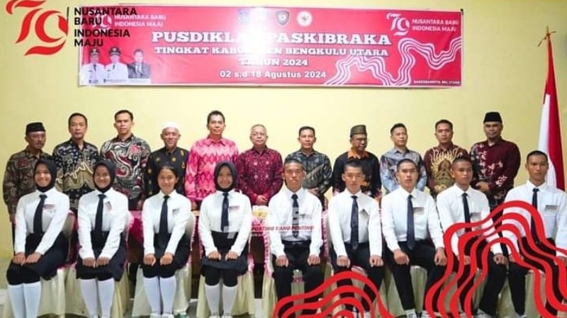 Sebanyak 44 Calon Paskibra Bengkulu Utara Ikuti Pusdiklat 