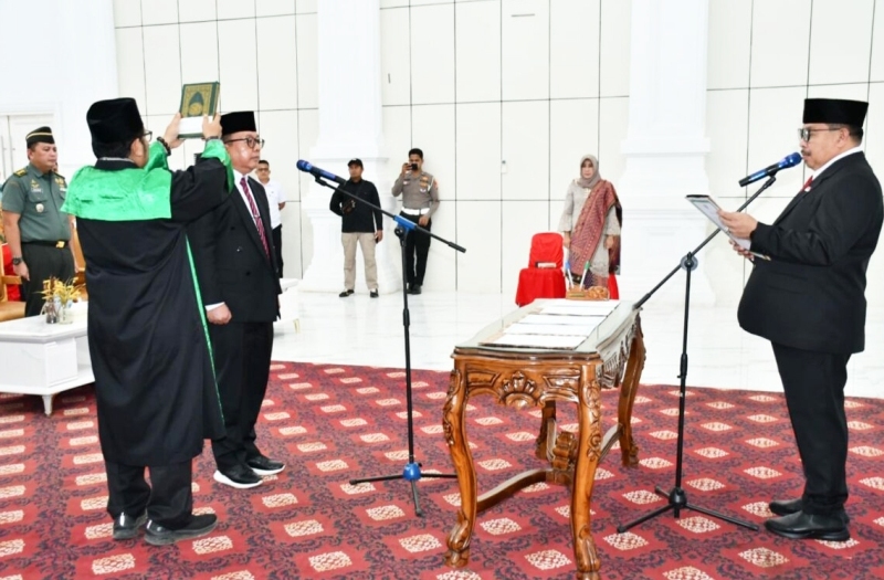  Penjabat Walikota Bengkulu  Lantik  Penjabat Sekretaris Daerah  Eko Agusrianto