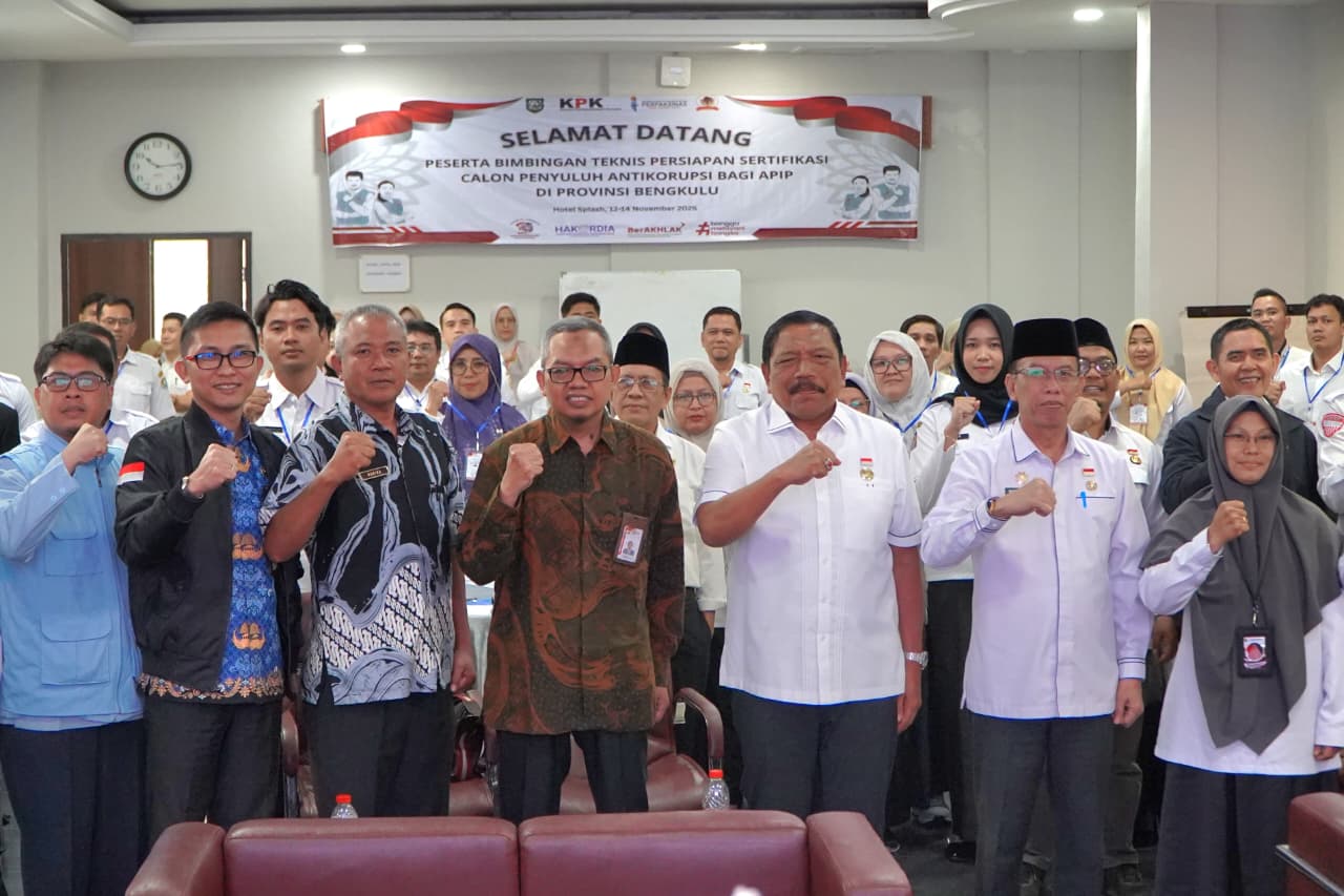 Pemprov Bengkulu Komitmen Mewujudkan Pemerintahan Bersih, Transparan dan Akuntabel