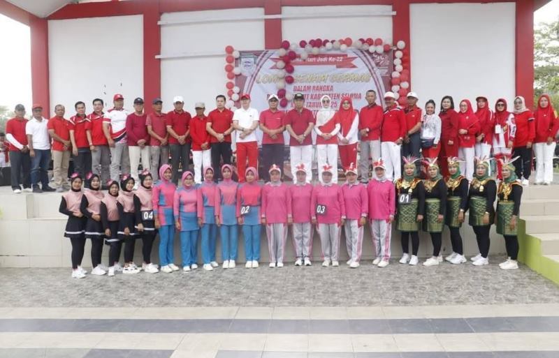 Peringatan HUT Kabupaten Seluma Dimeriahkan dengan Senam Germas