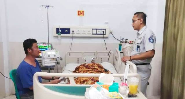 Kunjungan Ke Rumah Sakit, Jasa Raharja Bengkulu Pastikan Korban Kecelakaan Mendapatkan Kepastian Jaminan