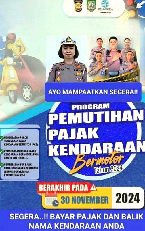  Masih Ada Waktu, Polres Bengkulu Utara Ajak  Masyarakat Manfaatkan Program Pemutihan Pajak Kendaraan Bermotor