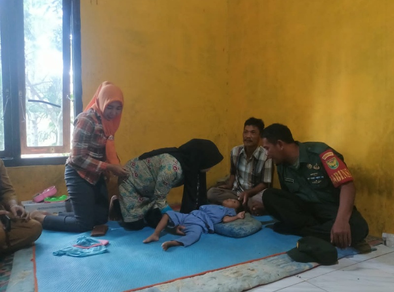  Senangnya, Bayi Gizi Buruk Dibawa ke Bengkulu , UPTD Sentra Darma Guna Turun ke Kaur 