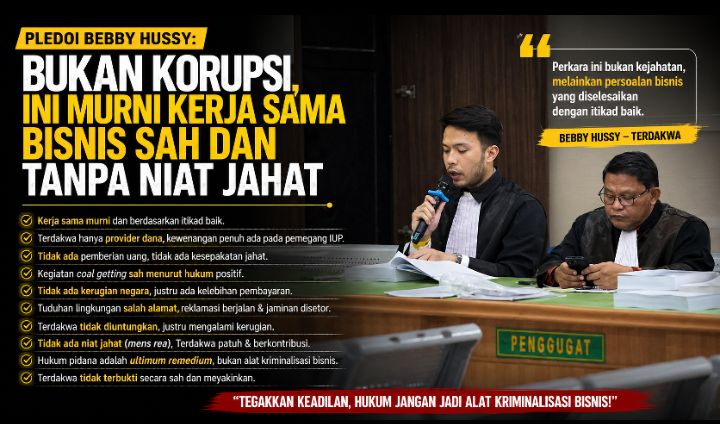 Ini Isi Pledoi Pengacara Bebby Hussy