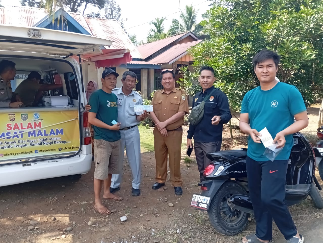 Tim Pembina Samsat Bengkulu Tengah Optimalisasi Pendapatan Pajak kendaraan Dengan Samsat Keliling