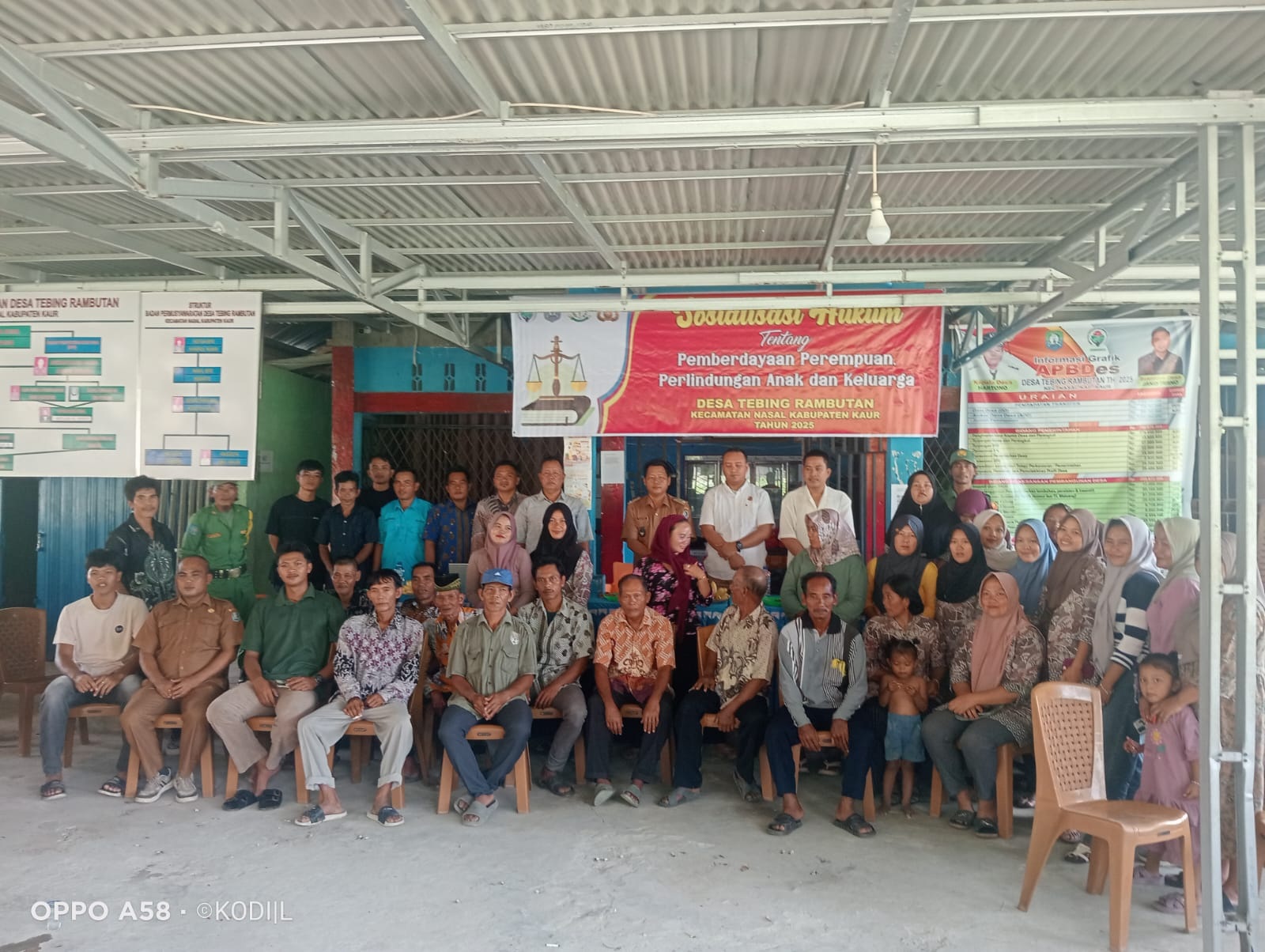 Desa Tebing Rambutan gelar Sosialisasi Hukum Tentang Pemberdayaan Perempuan, Perlindungan anak dan Keluarga 