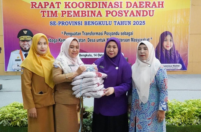 Ketua Posyandu Kota Bengkulu Ikut  Rakor Tim Pembina Posyandu se-Provinsi Bengkulu