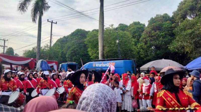 Pawai Meriah di Argamakmur, Ribuan Warga  Tumpah Ruah Rayakan HUT ke-80 RI