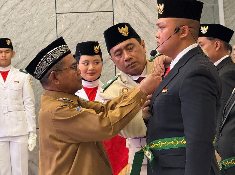  7 Orang Pelaksana Duta Pancasila Paskibraka Indonesia Dilantik Wakil Bupati Bengkulu Utara