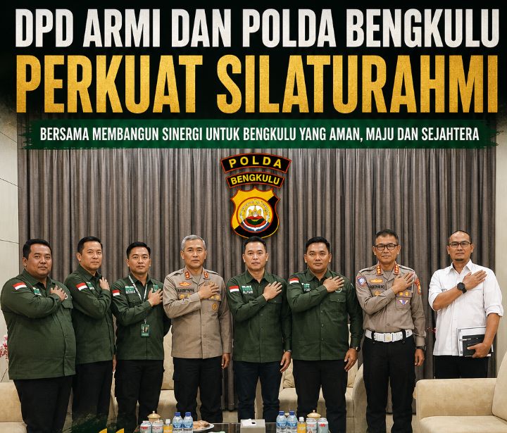 Sambangi Kapolda Bengkulu, DPD ARMI Provinsi Bengkulu Sampaikan Ini